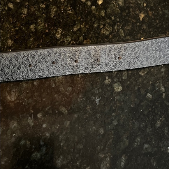 Michael Kors Black Belt with Silver Buckle - Picture 6 of 8